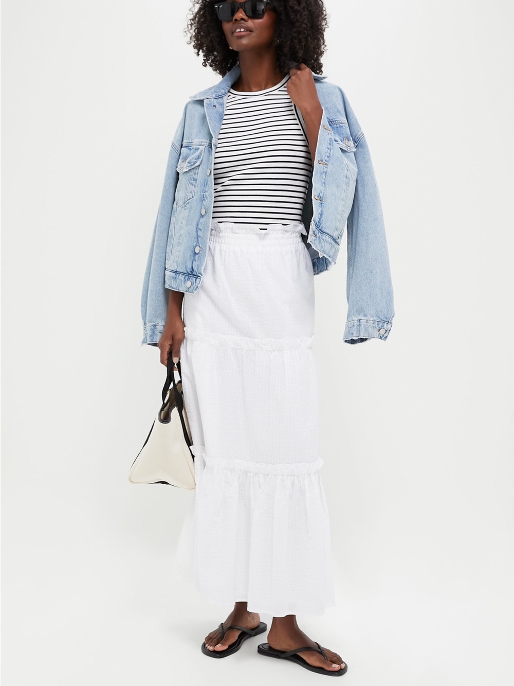 Tuckernuck Seersucker Maxi Skirt